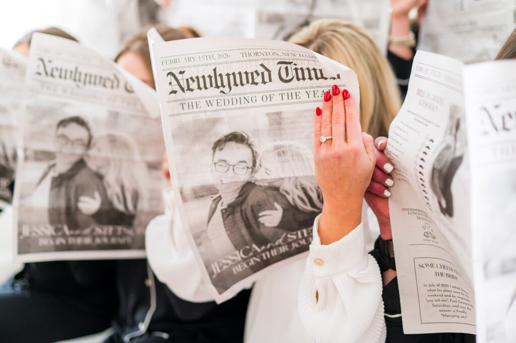Custom wedding newspaper 